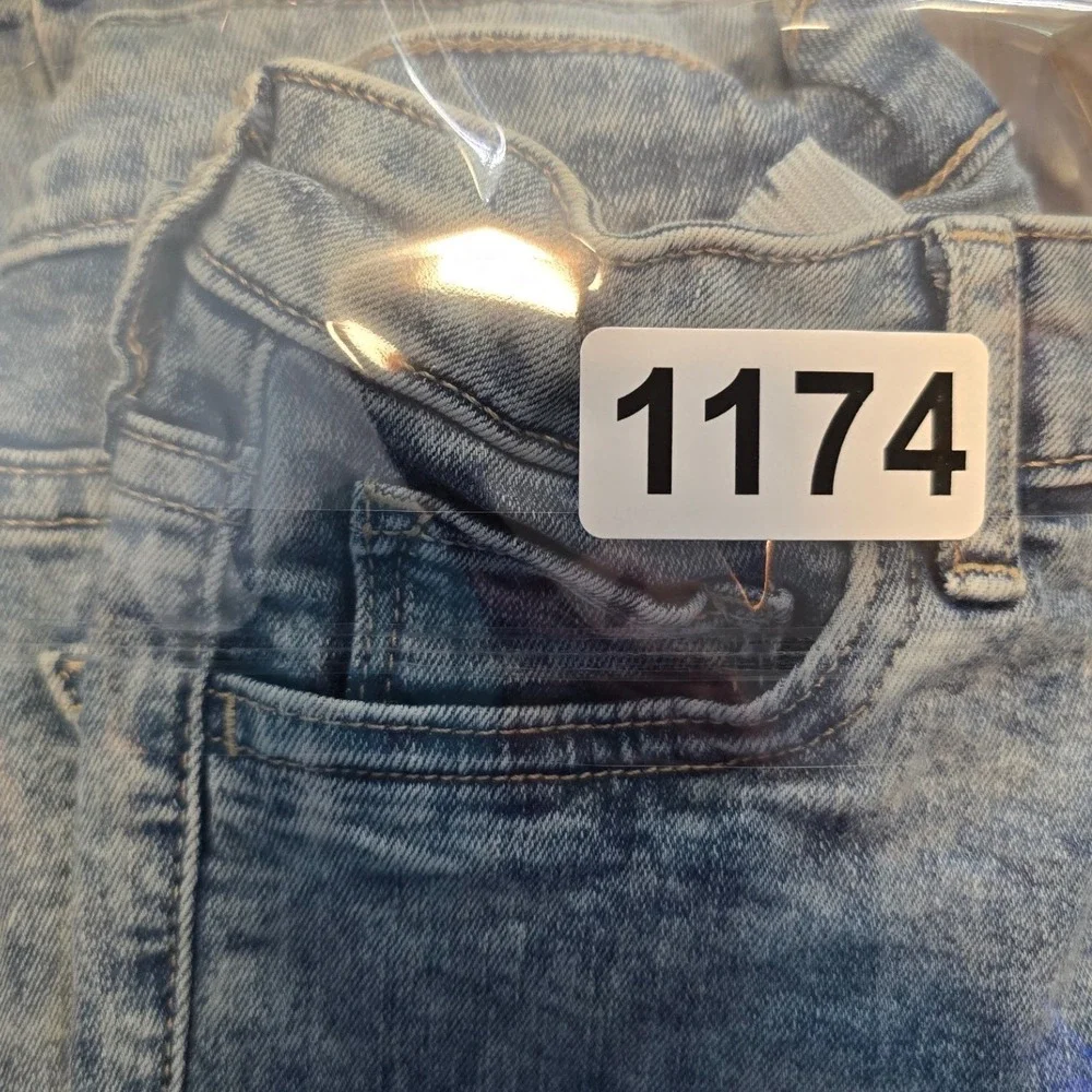 Gap Kids Stretch Jegging Distressed Medium Wash Blue Denim Jeans Size 8
